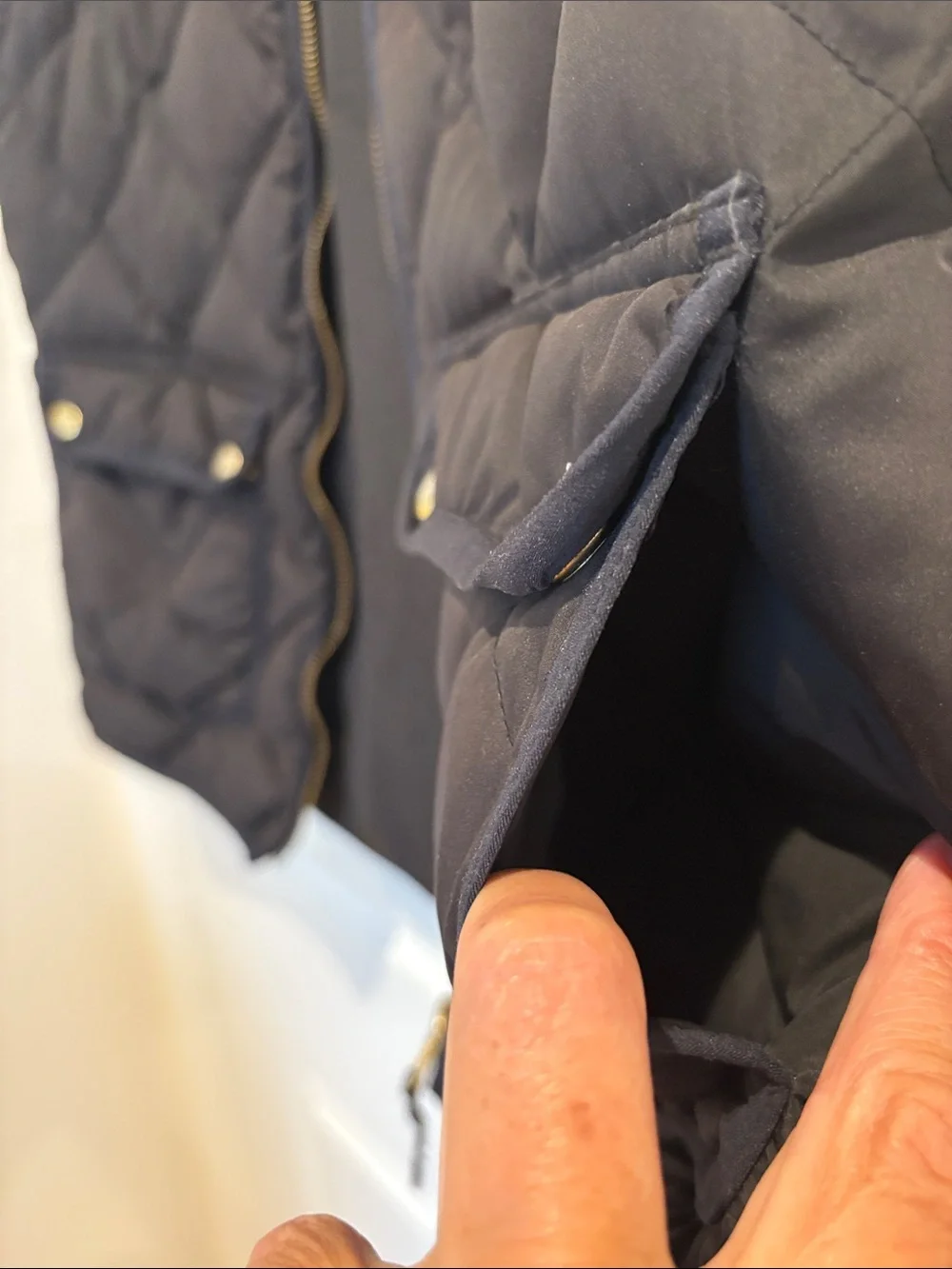 J. Crew Quilted Puffer Vest in Black